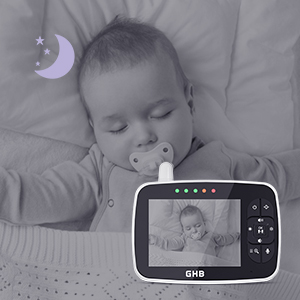 GHB Babyphone avec Caméra LCD Écran 5 Pouces Bébé Moniteur Prend en charge  4 Caméras Mode Eco : : Bébé et Puériculture
