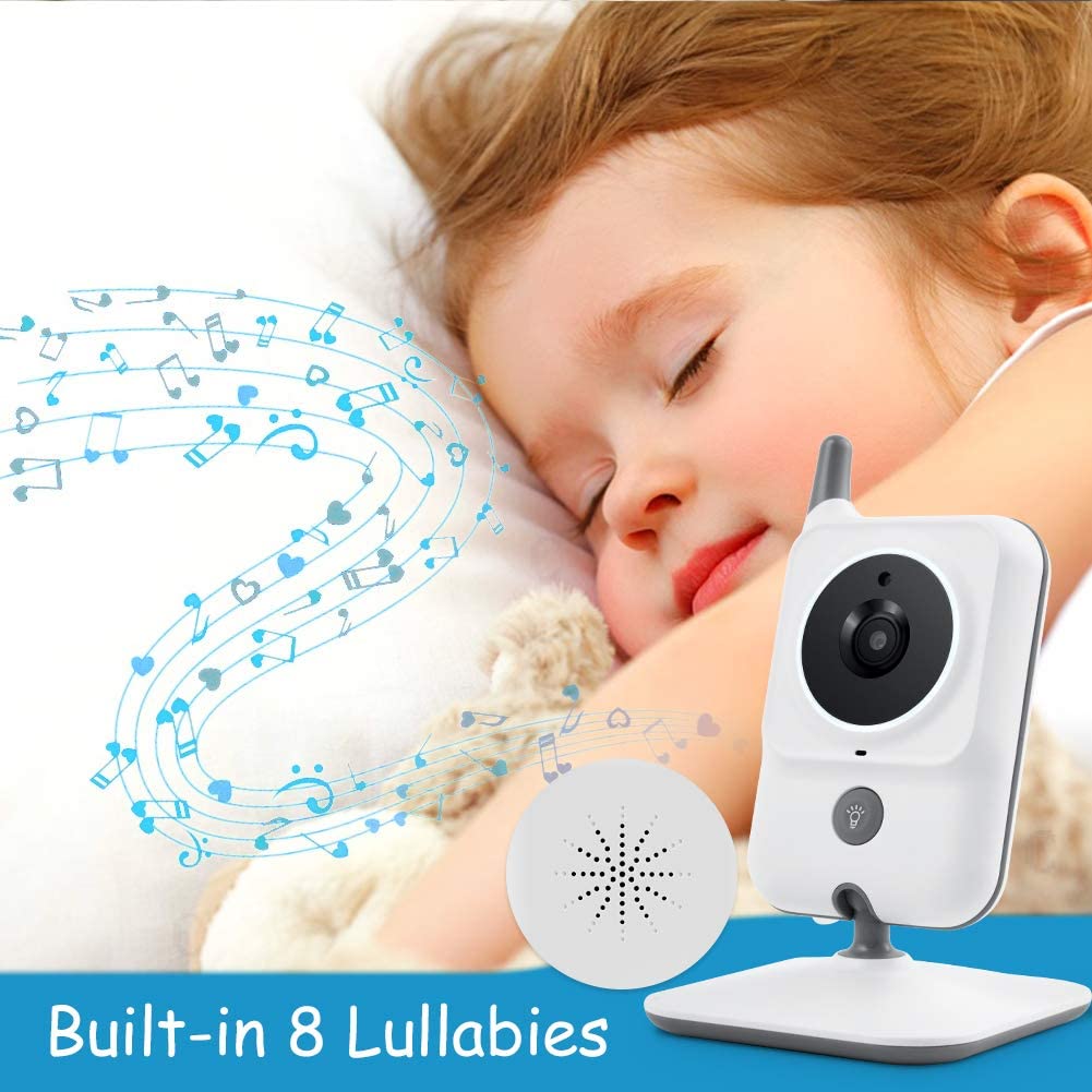 GHB Babyphone Caméra 3.2 inches Bébé Moniteur Babyphone Vidéo LCD Couleur  Bébé Surveillance 2.4 GHz Communication Bidirectionnelle Vision Nocturne,  720p : : Bébé et Puériculture