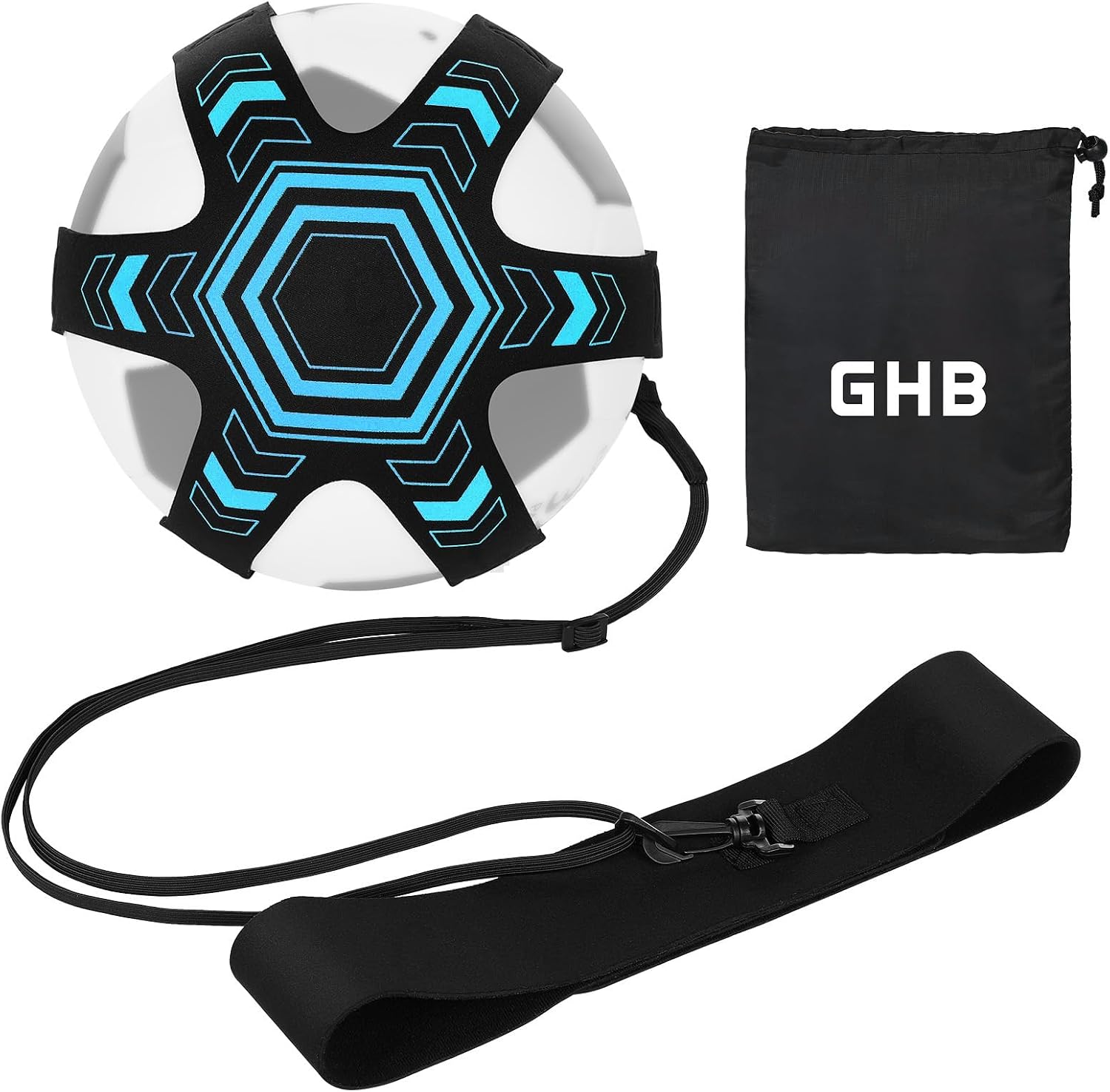 GHB Football Kick Trainer Solo Soccer Training Accessories Kids Football Training Adjustable Waist Belt Gift Boys Ball Kicking