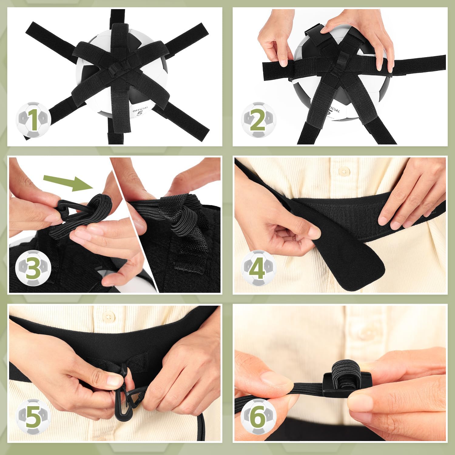 GHB Football Kick Trainer Solo Soccer Training Accessories Kids Football Training Adjustable Waist Belt Gift Boys Ball Kicking - Image 8